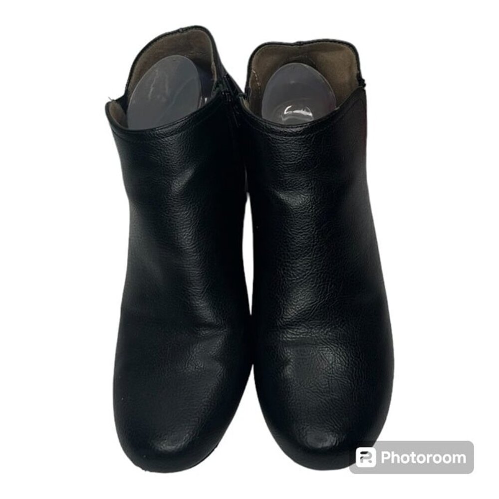 Natural Soul Evans Ankle Black Boots Size 8.5M